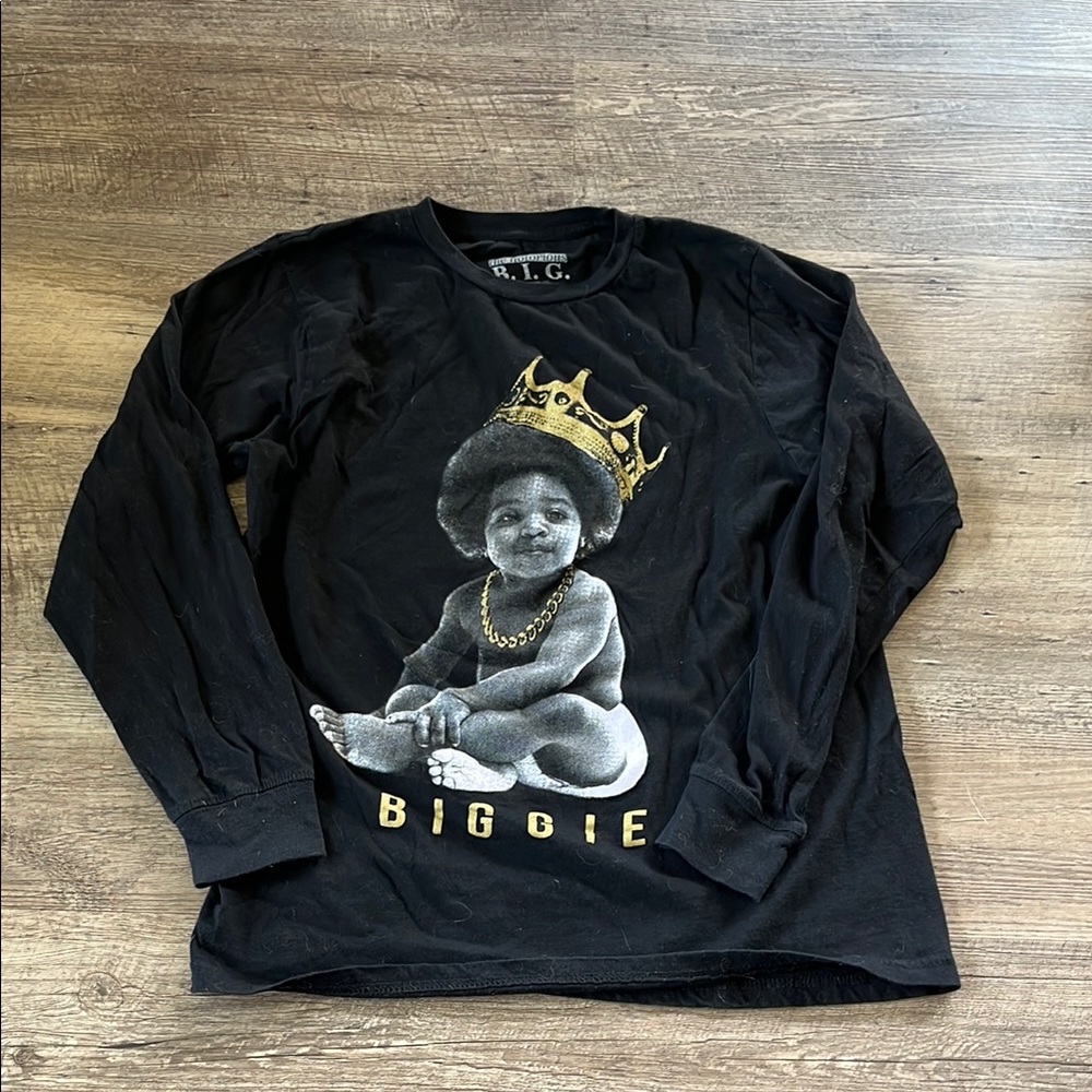 Women’s Black Graphic Long Sleeve Shirt